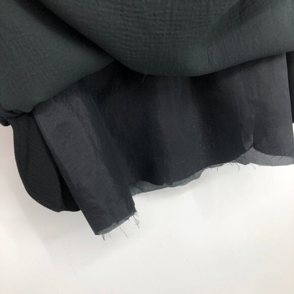 3.1 Phillip Lim black short sleeve kaftan style bohemian mini dress size 2 - Picture 11 of 15